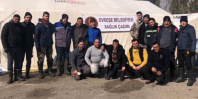 Evreşe Belediyesi, Aşevi ve Sağlık Çadırını Elbistan’da Kurdu