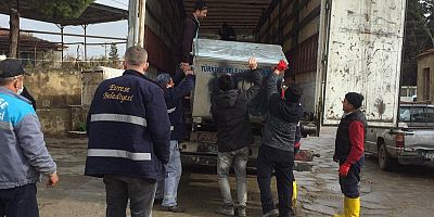 Evreşe Belediyesi’ne Çöp Konteynerleri Hibe Edildi