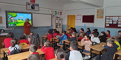 Evreşe İlkokulu Öğrencilerine Teknoloji Bağımlılığı Eğitimi