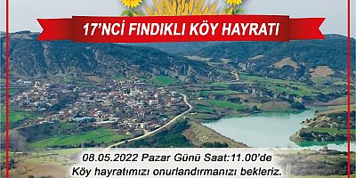 Fındıklı Köy Hayratı Yapılacak
