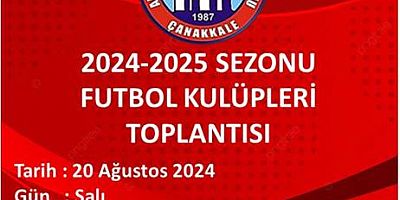 Futbol Kulüpleri Toplantısı Yapılacak