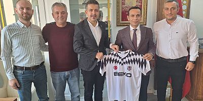 Gelibolu Beşiktaşlılar Derneği'nden Kaymakam Koç'a Ziyaret