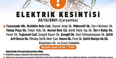 Gelibolu’da Elektrik Kesintisi!