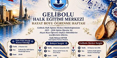 Gelibolu’da Hayat Boyu Öğrenme Haftası Etkinlikleri Başlıyor