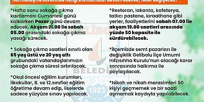 Gelibolu’da Kontrollü Normalleşme Süreci Başladı