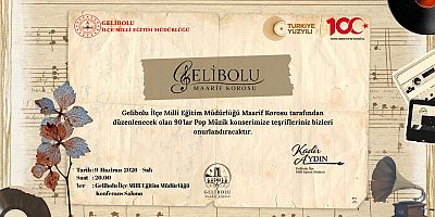 Gelibolu Maarif Korosu’ndan 90’lar Pop Konseri