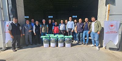 Gelibolulu Üreticilere Kaba Yem Desteği