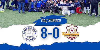Geliboluspor’dan 8 Gollü Galibiyet