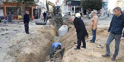 Gölcük Caddesi’nde Altyapı Çalışmaları Sürüyor