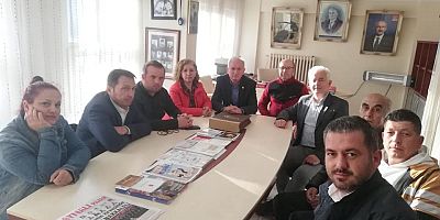 Güneşhan’dan CHP İlçe Başkanlığı’na Ziyaret