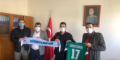 Güneylispor’dan İlçe Jandarma Komutanına Ziyaret