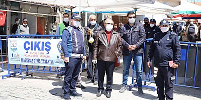 Halk Pazarı Tedbirlerle Kuruldu