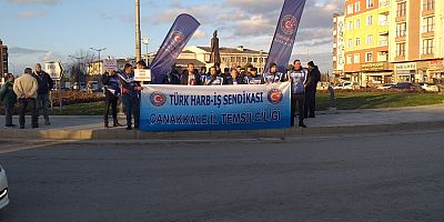 Harb-İş Sendikası Eylem Yaparak Maaşlarına Zam İstedi