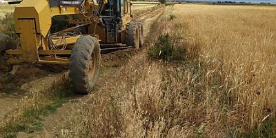 Hasat Öncesi Arazi Yollarında Çalışmalar Devam Ediyor