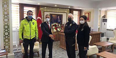 İlçe Emniyet Müdüründen Polis Haftası Ziyareti