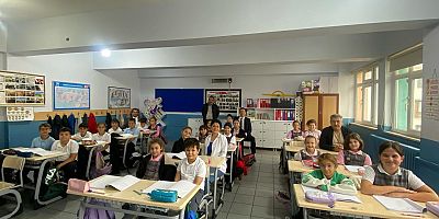 İlçe Milli Eğitim Müdürü Aydın’ın Okul Ziyaretleri Sürüyor