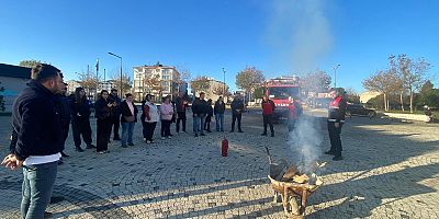İlçe Spor Müdürlüğü Tesislerinde Yangın Tatbikatı