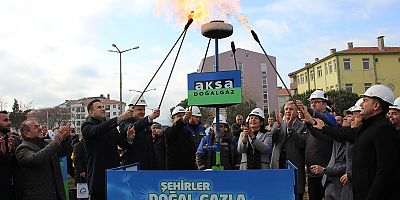 İlçemizde Doğalgaz Ateşi Törenle Yakıldı