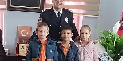 İlkokul Öğrencilerinden Polis Haftası Ziyareti