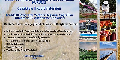 IPARD III Programı Yedinci Başvuru Çağrı İlanı Toplantısı Yapılacak