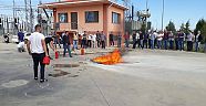 İtfaiyeden TEİAŞ Personeline Yangın Tatbikatı