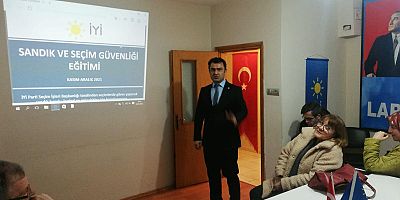 İyi Parti’de Sandık ve Seçim Güvenliği Eğitimi 