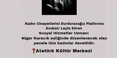 Kadına Şiddete Karşı Panel Düzenlenecek