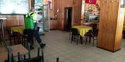 Kahvehaneler Dezenfekte Edildi