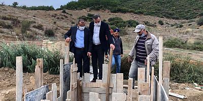 Karainebeyli Göletinde Çalışmalar İncelendi