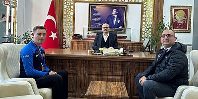 Kaymakam Abacı, Avrupa Şampiyonu Kırca’yı Makamında Ağırladı