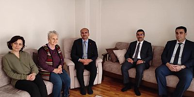 Kaymakam Abacı’dan Kıbrıs Gazisi Çalışkan’a Ziyaret