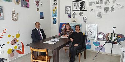 Kaymakam Abacı’dan Mavi Çizgi Sanat Atölyesine Ziyaret