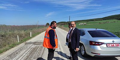 Kaymakam Abacı, Kavakköy-Şarköy Arası Yol Çalışmalarını Denetledi