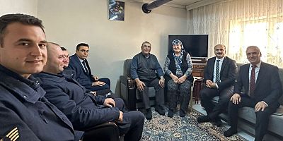 Kaymakam Abacı, Kıbrıs Gazisini Ziyaret Etti