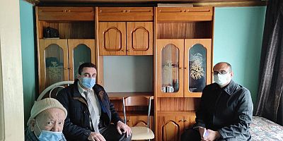 Kaymakam Abacı, Kore Gazisi Raif Aydın’ı Ziyaret Etti