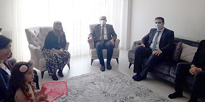 Kaymakam Abacı, Şehit Ailesini Ziyaret Etti