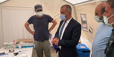 Kaymakam Kılınçkaya, Aşı Çadırını Ziyaret Etti
