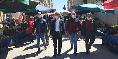 Kaymakam Kılınçkaya Pazarda İncelemelerde Bulundu