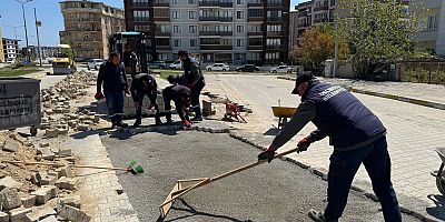 Kilit Parke Taş Onarım Çalışmaları Sürüyor