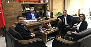KOBİ PAZARLAMA DAİRE BAŞKANINDAN ESNAF  SANATKARLAR KREDİ VE KEFALET BAŞKANINA ZİYARET