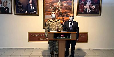 Kolordu Komutanı Oğuz’dan Kaymakam Kılınçkaya’ya Ziyaret