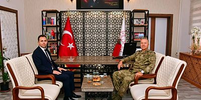 Kolordu Komutanı Özeren’den Müdür Aydın’a Ziyaret