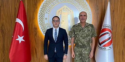 Kolordu Komutanı Yaldız’dan Kaymakam Çiçek’e Ziyaret