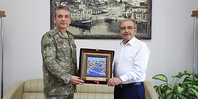 Komutan Erdin’den Başkan Özacar’a Veda Ziyareti