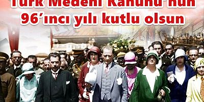 Medeni Kanun 96 Yaşında!