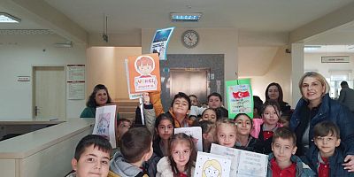 Minik Öğrencilerden Vergi Dairesine Anlamlı Ziyaret