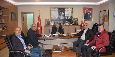 Muhtar Aksoy’dan Meclis Başkanı Ertuğrul’a Ziyaret