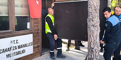 Muhtarlık Binası Zabıta Tarafından Boşaltıldı