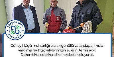 Muhtarlıktan Gönüllü Vatandaşlara Teşekkür