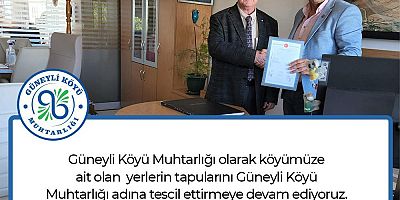 Muhtelif Parsellerin Tapuları Tescilleniyor